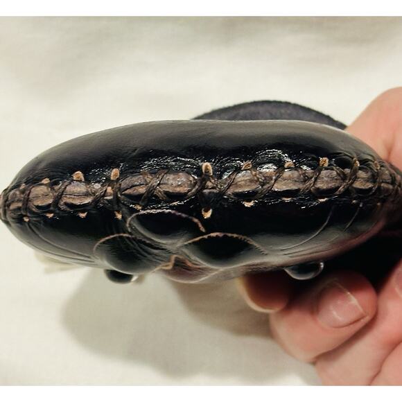 Black Cat Leather Wristlet Wallet Change Coin Purse Zip Closure Charm Kitten Pet - Picture 5 of 8